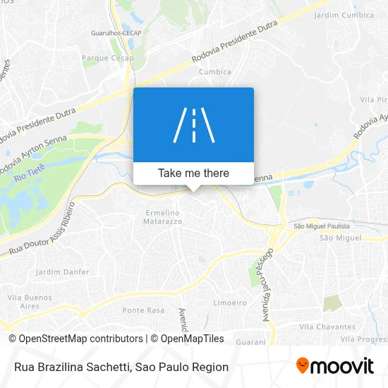 Rua Brazilina Sachetti map