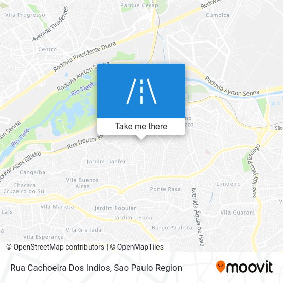 Rua Cachoeira Dos Indios map