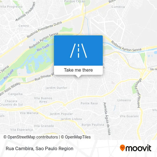Rua Cambira map