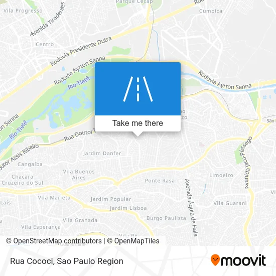 Rua Cococi map