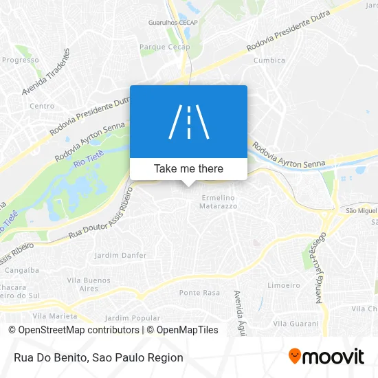 Rua Do Benito map