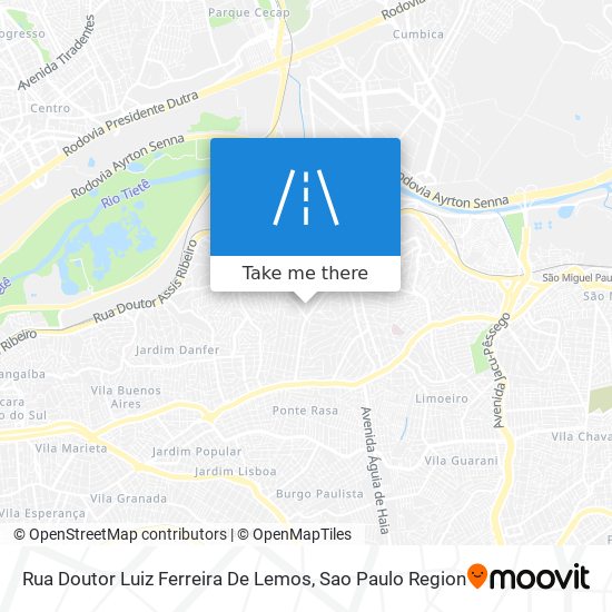 Mapa Rua Doutor Luiz Ferreira De Lemos