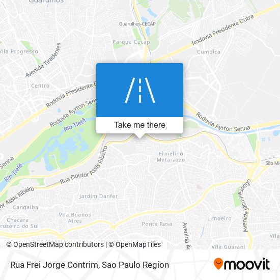 Mapa Rua Frei Jorge Contrim