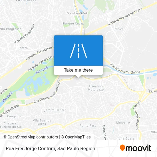 Rua Frei Jorge Contrim map