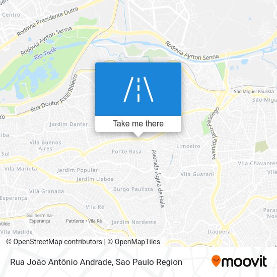 Rua João Antônio Andrade map