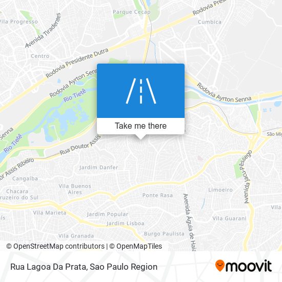 Mapa Rua Lagoa Da Prata