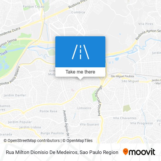 Rua Milton Dionísio De Medeiros map