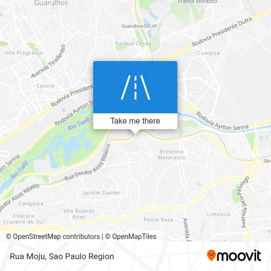 Rua Moju map