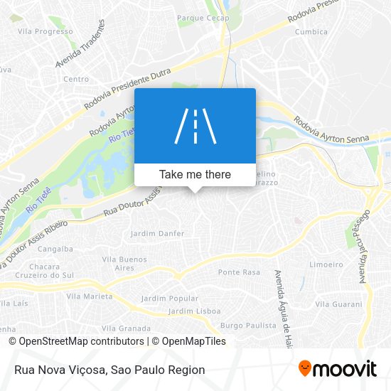Rua Nova Viçosa map