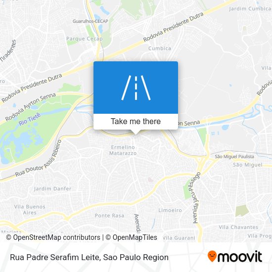 Rua Padre Serafim Leite map