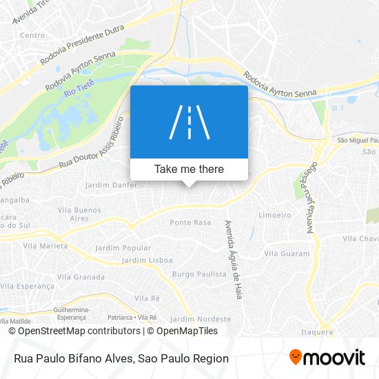 Mapa Rua Paulo Bifano Alves