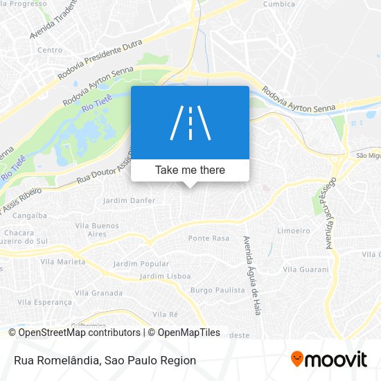 Rua Romelândia map