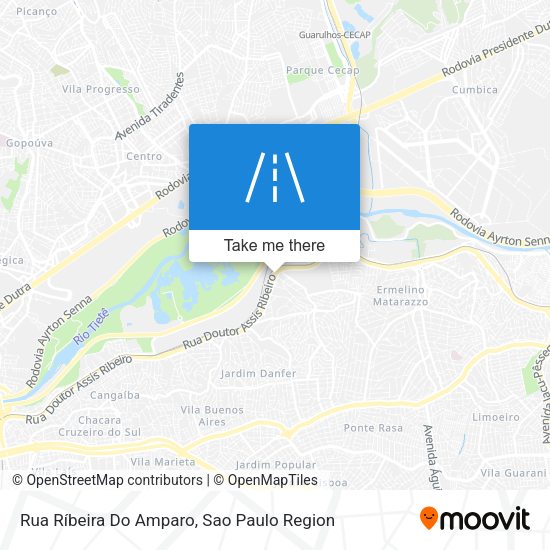 Rua Ríbeira Do Amparo map