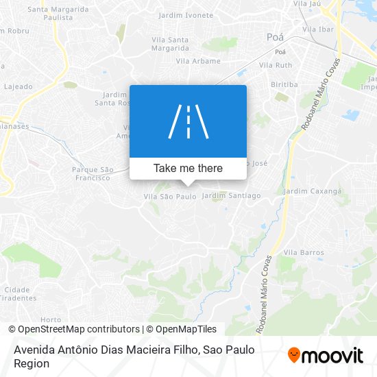 Mapa Avenida Antônio Dias Macieira Filho