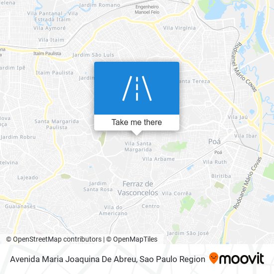 Mapa Avenida Maria Joaquina De Abreu