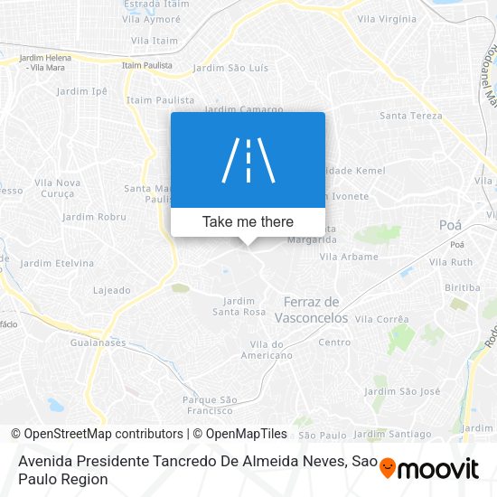Avenida Presidente Tancredo De Almeida Neves map