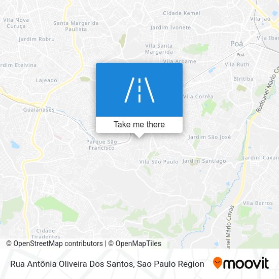 Rua Antônia Oliveira Dos Santos map