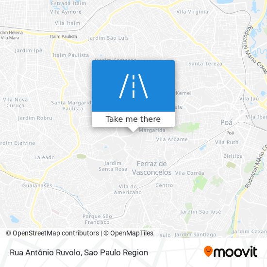 Rua Antônio Ruvolo map