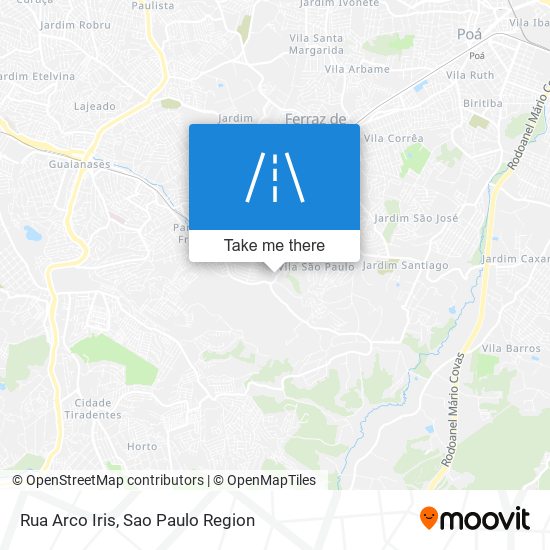 Rua Arco Iris map