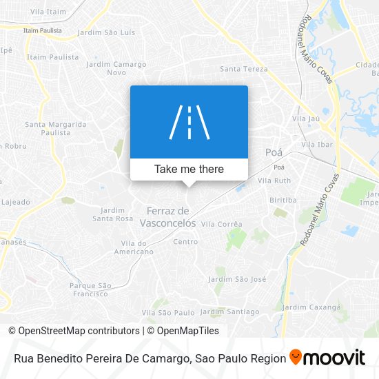 Rua Benedito Pereira De Camargo map