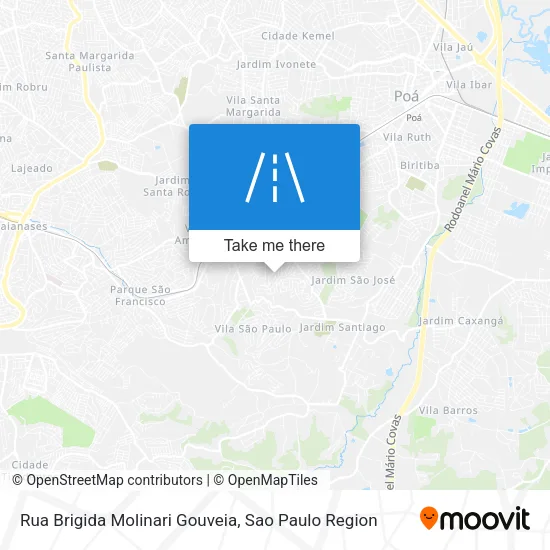 Rua Brigida Molinari Gouveia map