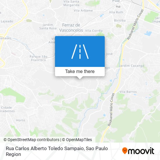 Mapa Rua Carlos Alberto Toledo Sampaio