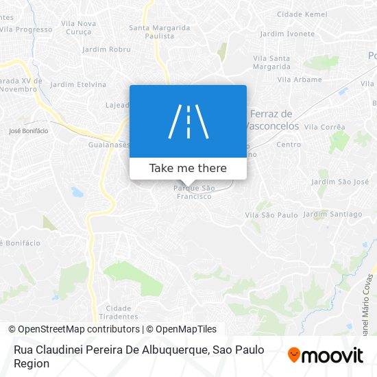 Rua Claudinei Pereira De Albuquerque map
