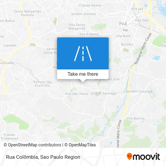 Rua Colômbia map