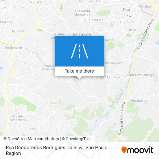 Mapa Rua Deodoredes Rodrigues Da Silva