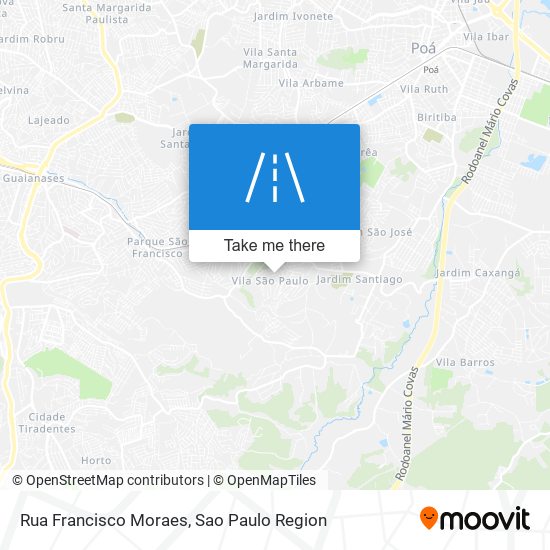 Rua Francisco Moraes map