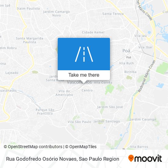 Rua Godofredo Osório Novaes map