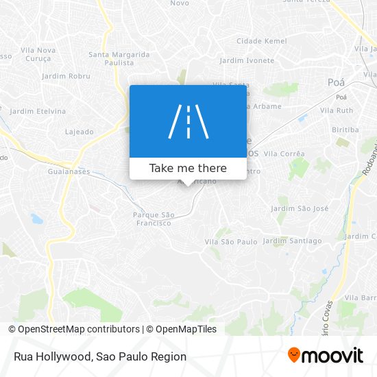 Mapa Rua Hollywood