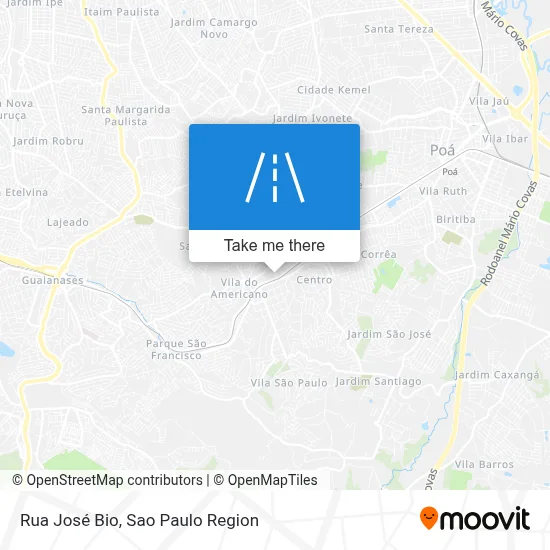 Rua José Bio map