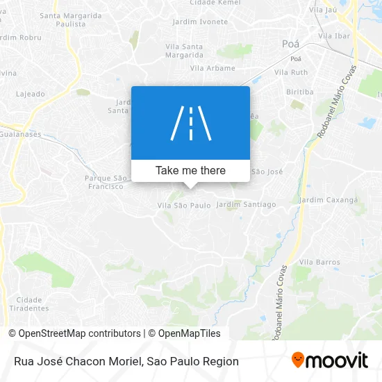 Rua José Chacon Moriel map