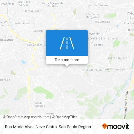 Rua Maria Alves Neve Cintra map