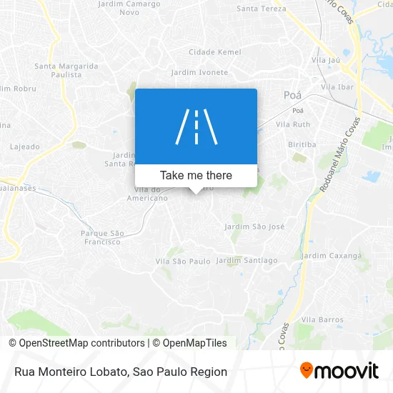 Rua Monteiro Lobato map