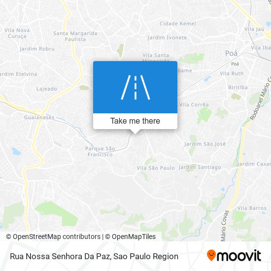 Mapa Rua Nossa Senhora Da Paz