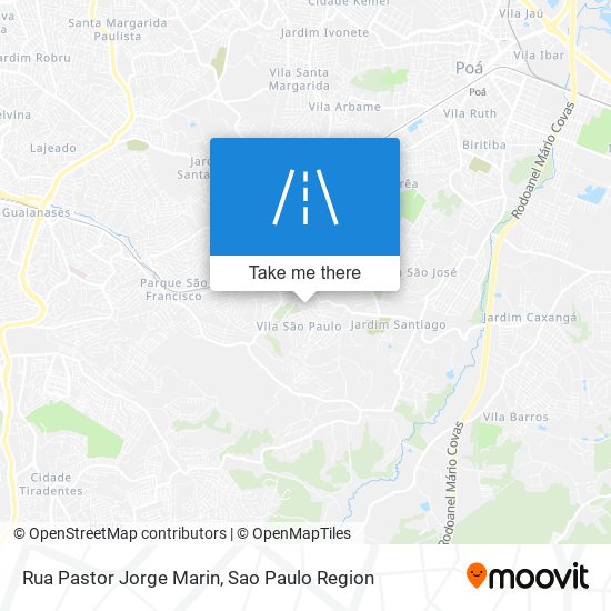 Mapa Rua Pastor Jorge Marin