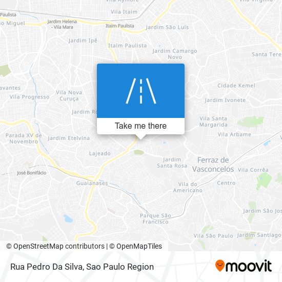 Mapa Rua Pedro Da Silva