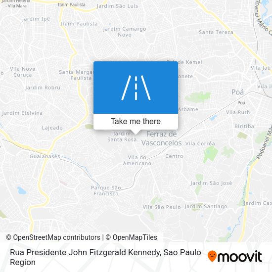 Rua Presidente John Fitzgerald Kennedy map