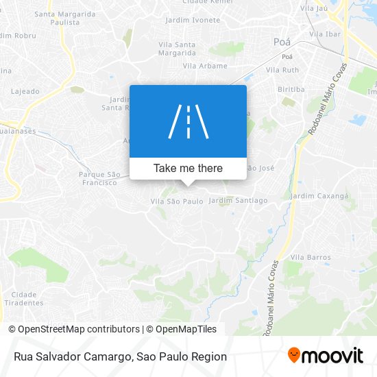 Mapa Rua Salvador Camargo