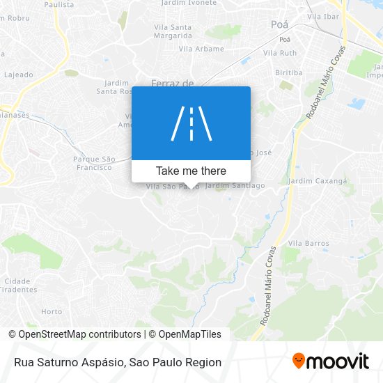 Rua Saturno Aspásio map