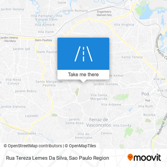 Rua Tereza Lemes Da Silva map