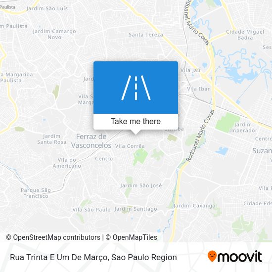 Rua Trinta E Um De Março map