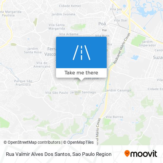 Mapa Rua Valmir Alves Dos Santos