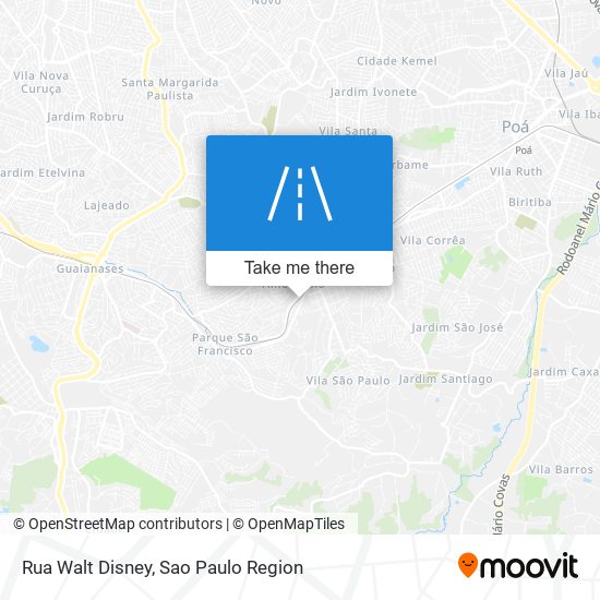 Rua Walt Disney map