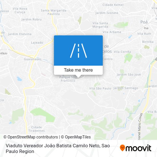 Viaduto Vereador João Batista Camilo Neto map