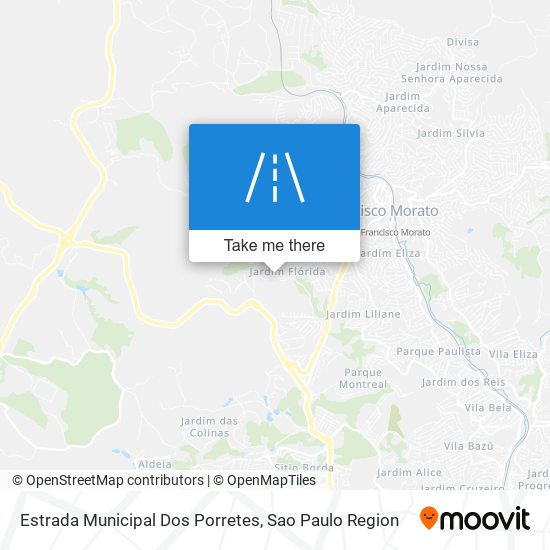 Estrada Municipal Dos Porretes map