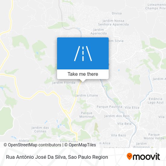 Rua Antônio José Da Silva map