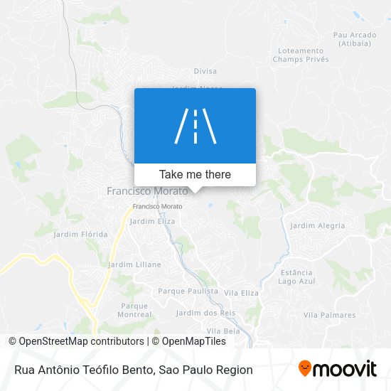 Rua Antônio Teófilo Bento map